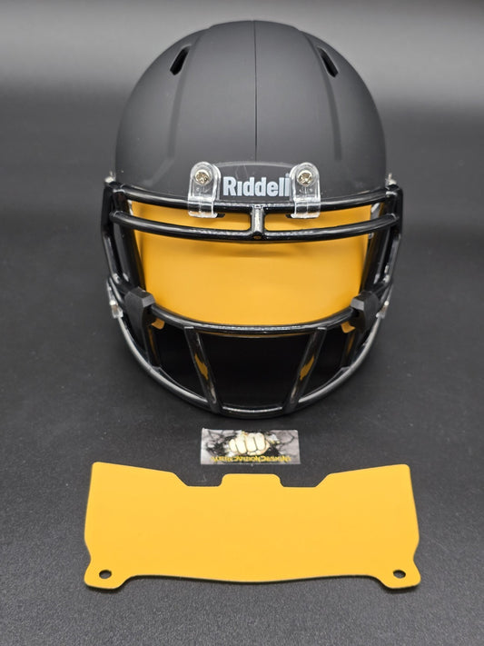 Custom Gold Matte Mini Helmet Visor (Thin Flexi Style)  Riddell compatible
