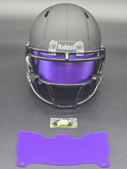 Custom Purple Blaze Mini Helmet Visor (Thin Flexi Style)  Riddell compatible