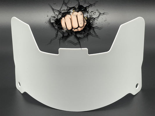 White Full Size Visor (Display Only) Replica/Speed/Flex Compatible