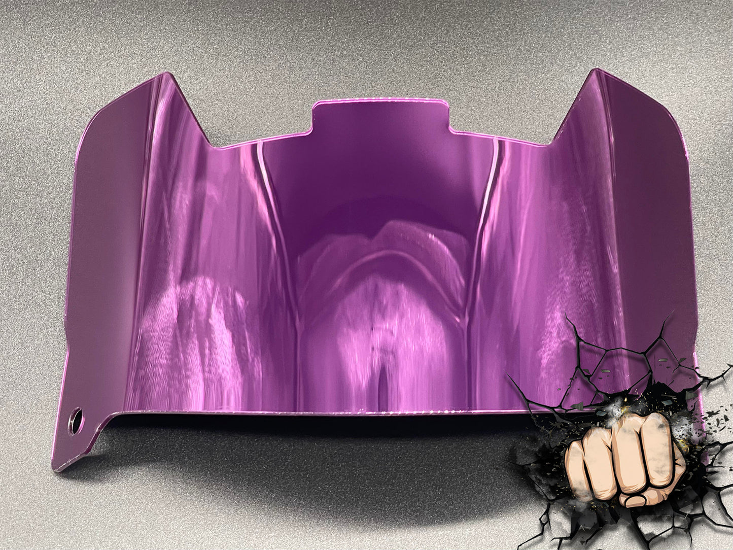 Purple Chrome Full Size Visor (Display Only) Replica/Speed/Flex Compatible