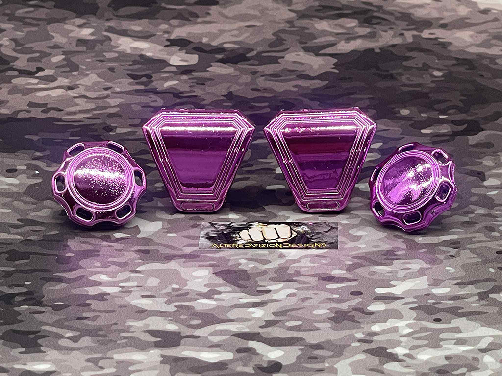 Purple Chrome Full Size Visor (Display Only) Replica/Speed/Flex Compatible