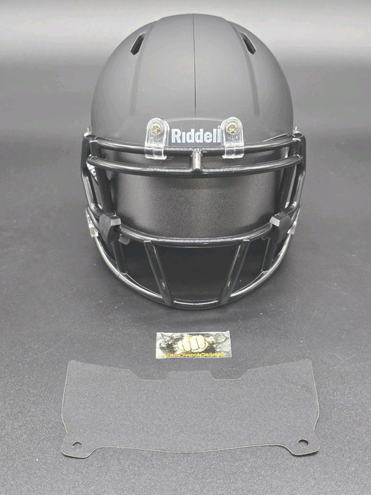 Custom Gray Blaze Mini Helmet Visor (Thin Flexi Style)  Riddell compatible