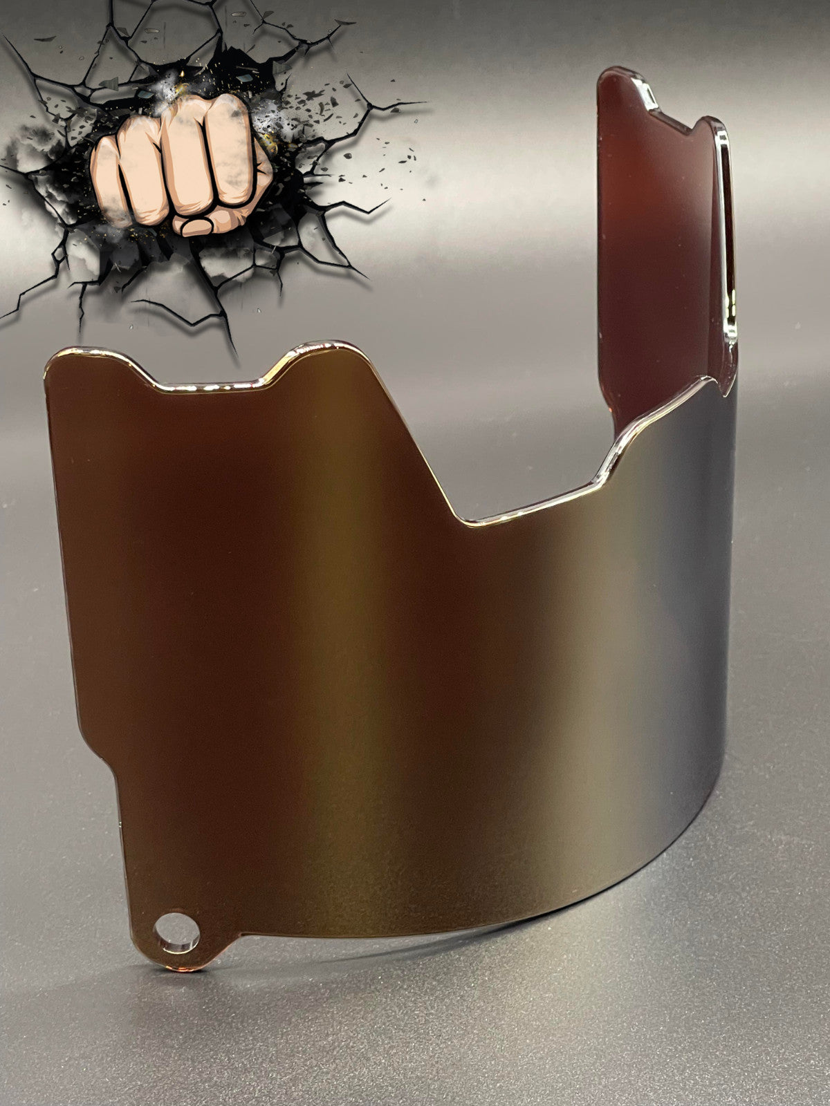 Dark Gold Chrome mirror Full Size Helmet Visor Replica/Speed/Flex Compatible