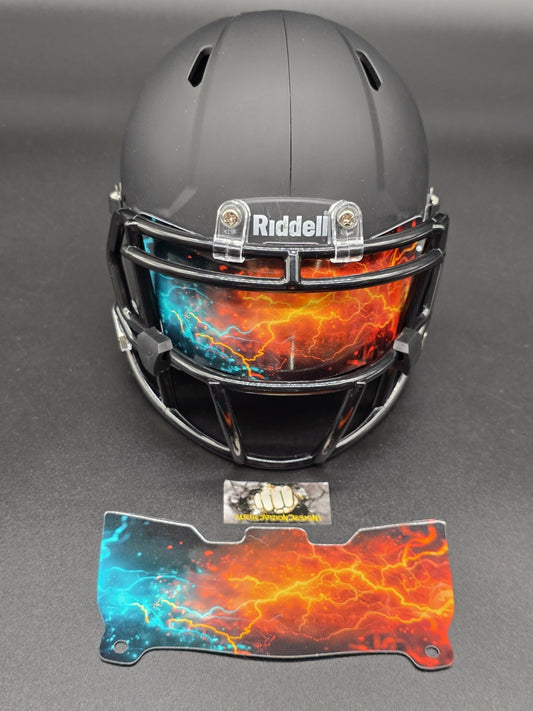 Custom Cosmic Sky Mini Helmet Visor (Thin Flexi Style)  Riddell compatible