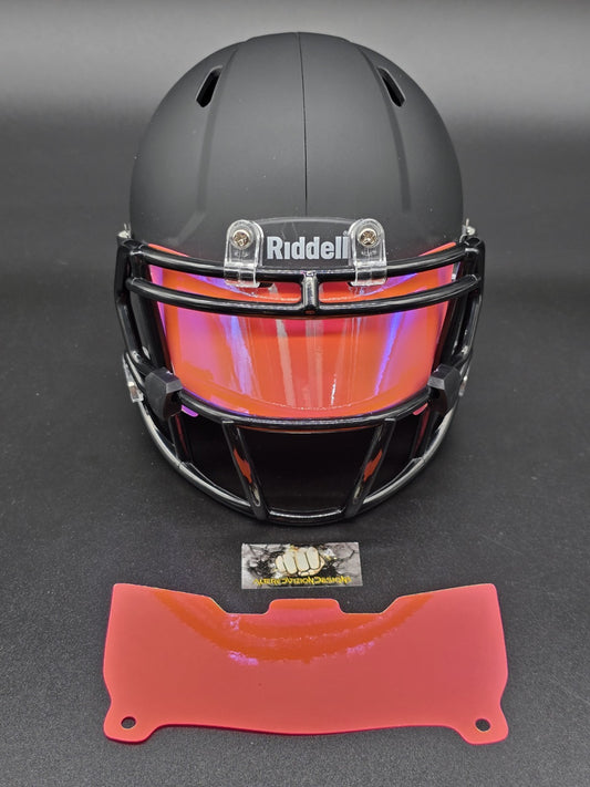 Custom Pink Gloss Mini Helmet Visor (Thin Flexi Style)  Riddell compatible