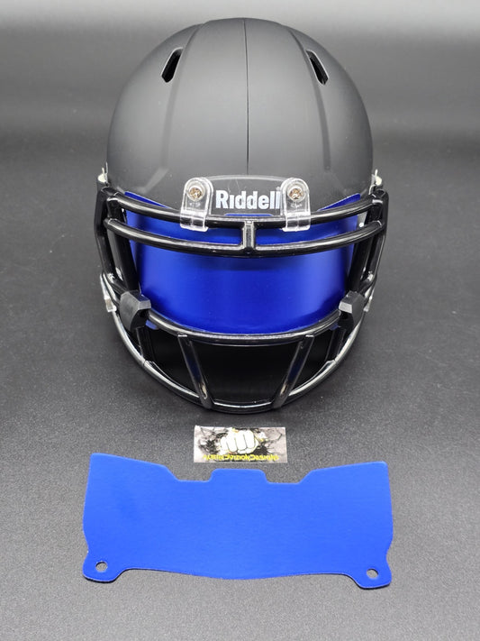 Custom Blue Blaze Mini Helmet Visor (Thin Flexi Style)  Riddell compatible