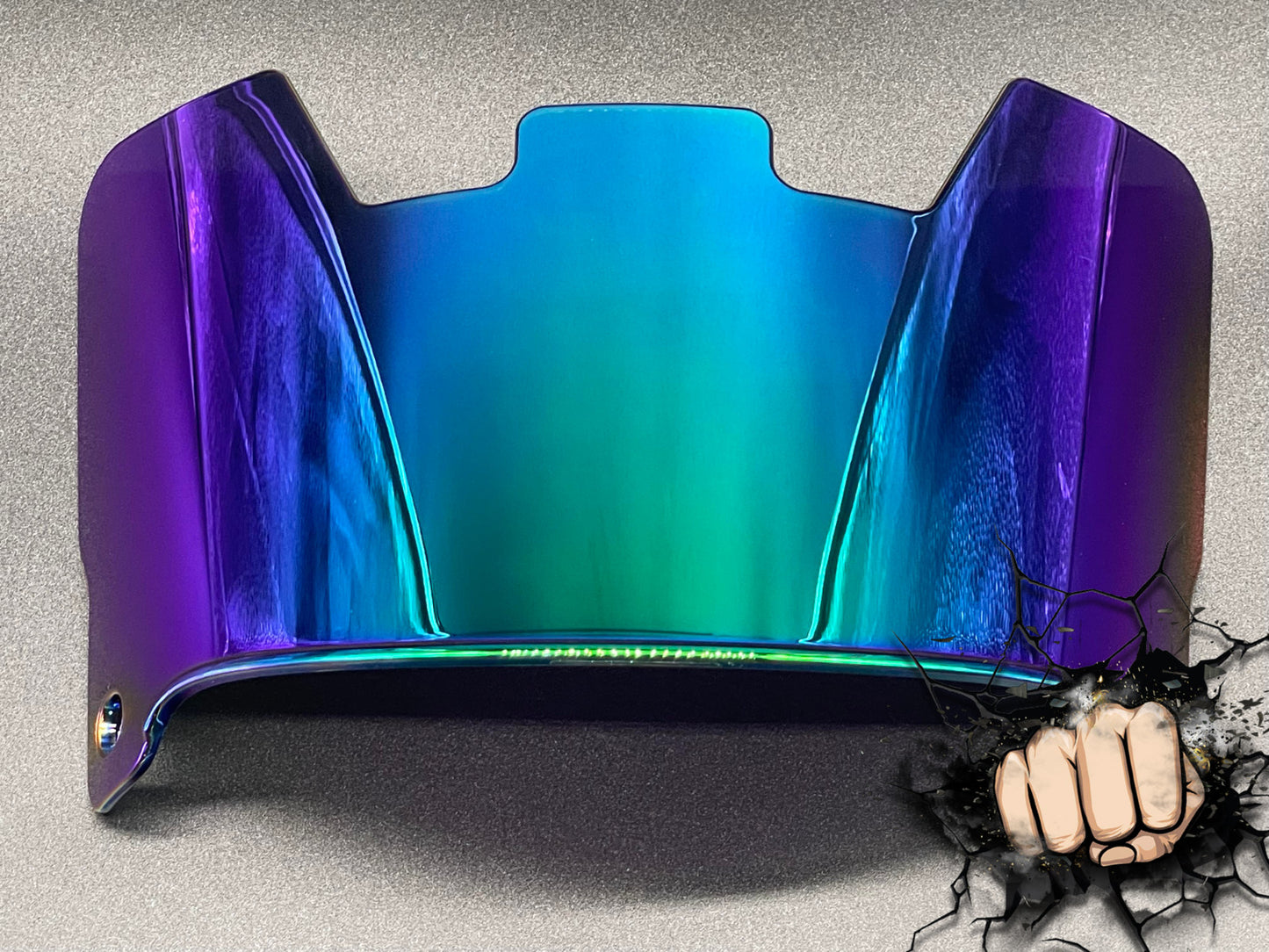 Green Envy Chrome mirror Full Size Helmet Visor Replica/Speed/Flex Compatible