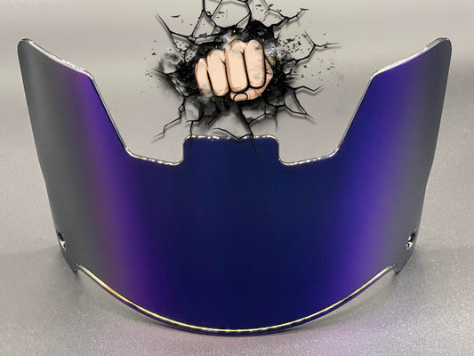 Dark Blue Chrome mirror Full Size Helmet Visor Replica/Speed/Flex Compatible