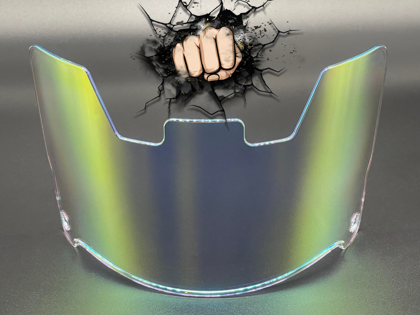 Clear Gold Chrome mirror Full Size Helmet Visor Replica/Speed/Flex Compatible