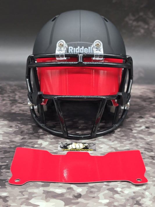 Custom Red Gloss Mini Helmet Visor (Thin Flexi Style)  Riddell compatible