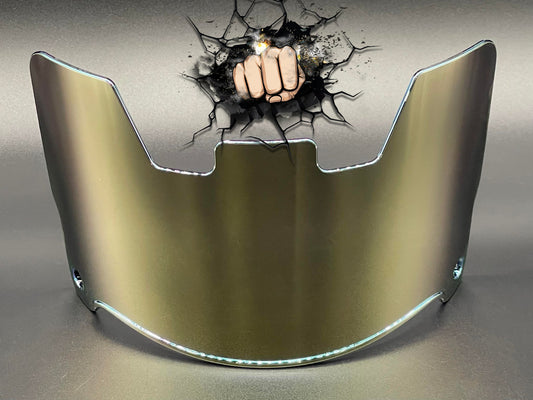 Gold Chrome mirror Full Size Helmet Visor Replica/Speed/Flex Compatible
