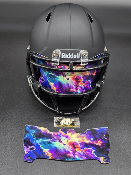 Custom Cosmic Sky Mini Helmet Visor (Thin Flexi Style)  Riddell compatible