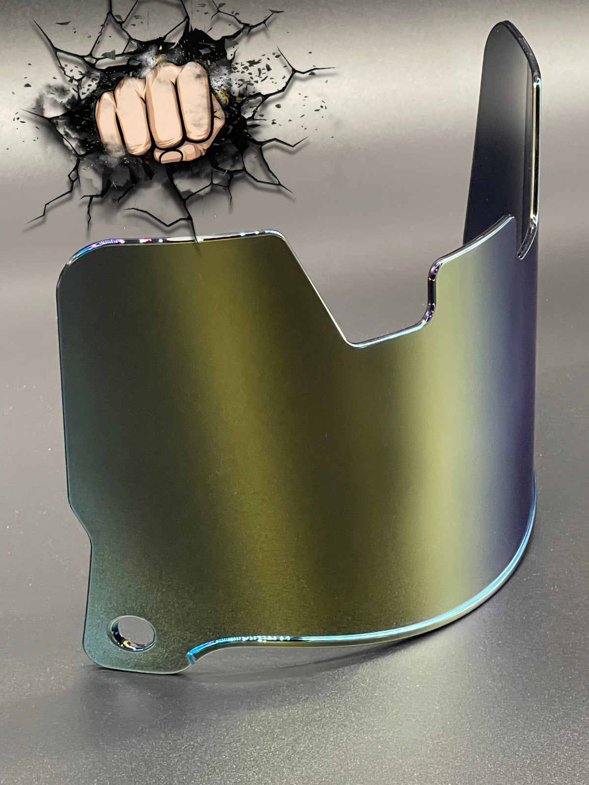24k Dark Gold Chrome mirror Full Size Helmet Visor Replica/Speed/Flex Compatible