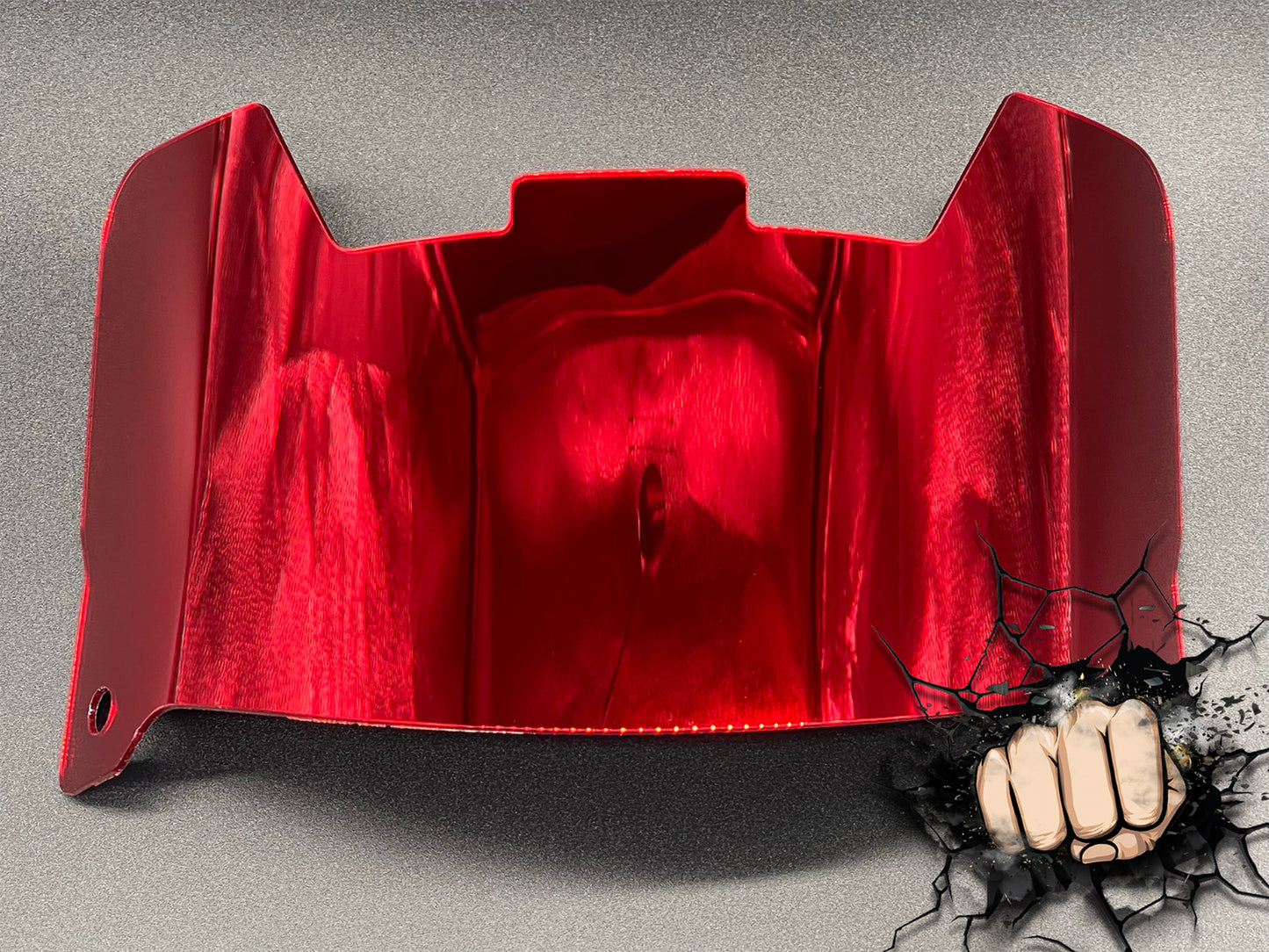 Crimson Red  Chrome Full Size Visor (Display Only) Replica/Speed/Flex Compatible