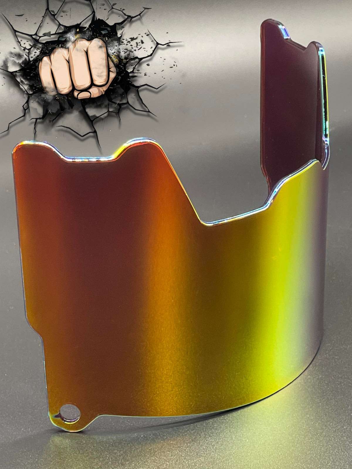 Orange Burst Chrome mirror Full Size Helmet Visor Replica/Speed/Flex Compatible