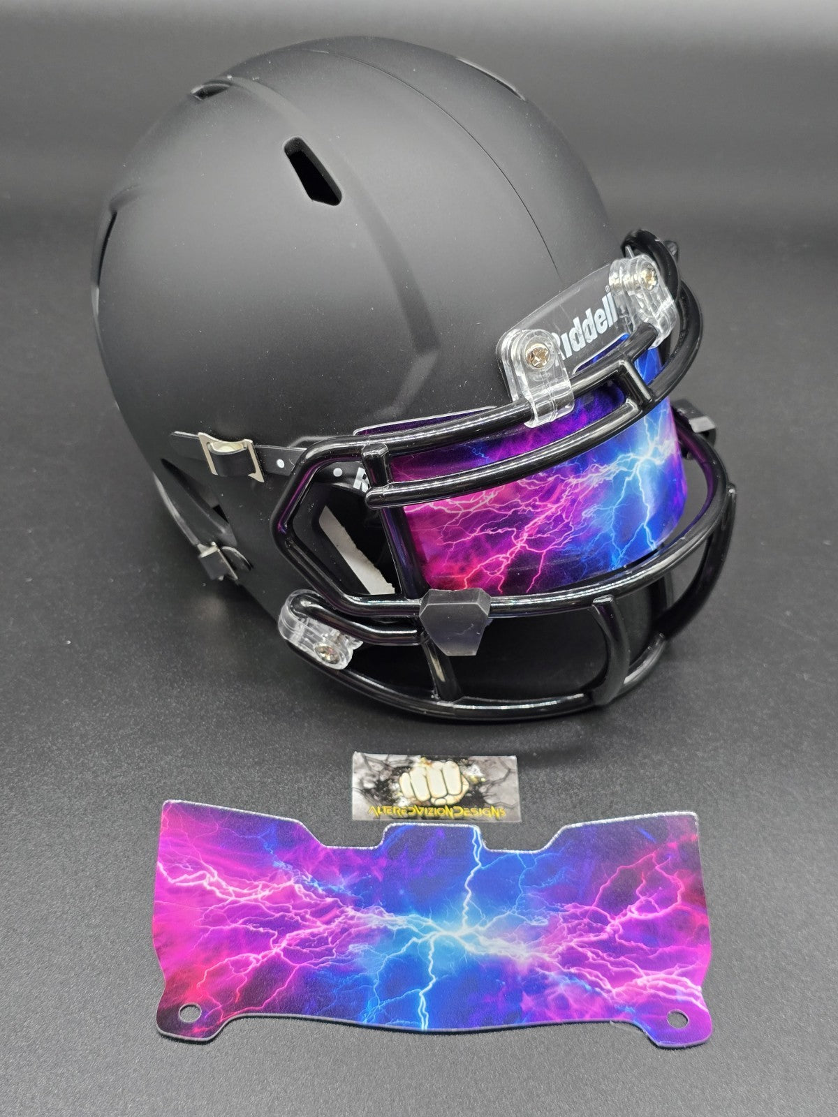 Custom Cosmic Sky Mini Helmet Visor (Thin Flexi Style)  Riddell compatible