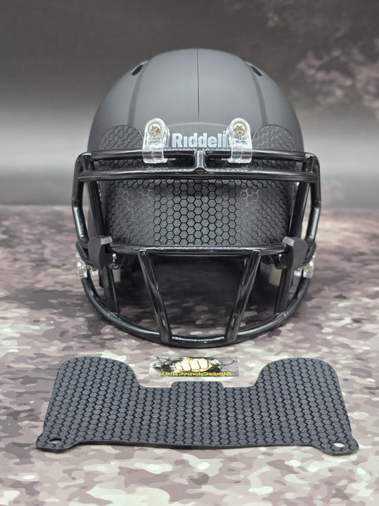 Custom Black Honeycomb Mini Helmet Visor (Thin Flexi Style)  Riddell compatible