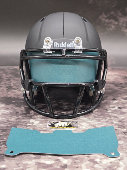 Custom Philly Green Mini Helmet Visor (Thin Flexi Style)  Riddell compatible