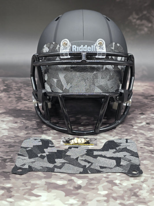 Custom Gray Spec Mini Helmet Visor (Thin Flexi Style)  Riddell compatible