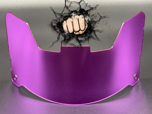 Light Purple Chrome Full Size Visor (Display Only) Replica/Speed/Flex Compatible