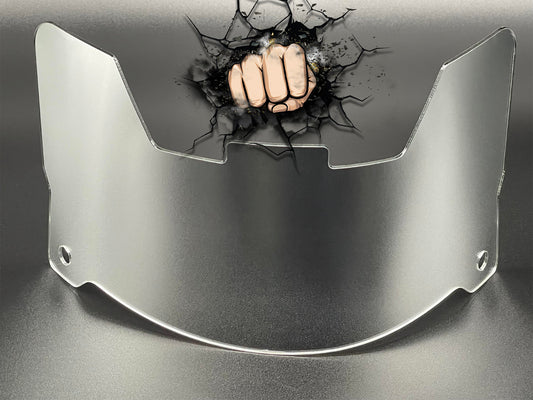 Silver Chrome Full Size Visor (Display Only) Replica/Speed/Flex Compatible