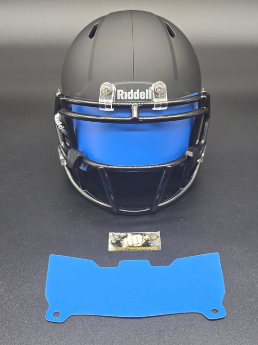 Custom Lite Blue Matte Mini Helmet Visor (Thin Flexi Style)  Riddell compatible