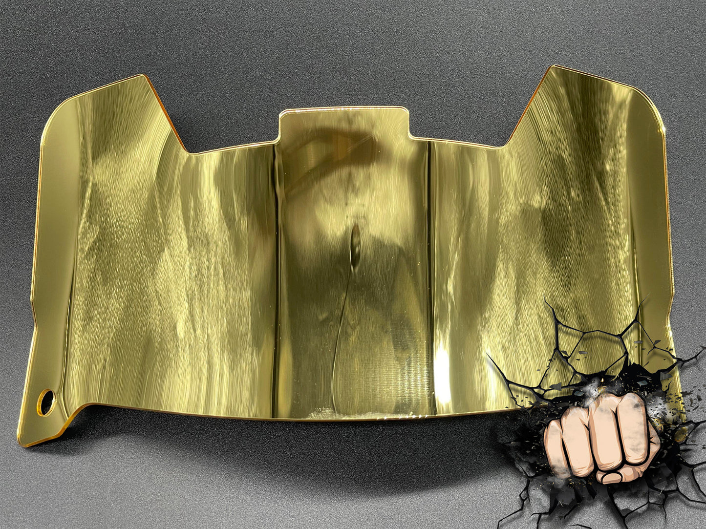 Light Gold Chrome Full Size Visor (Display Only) Replica/Speed/Flex Compatible