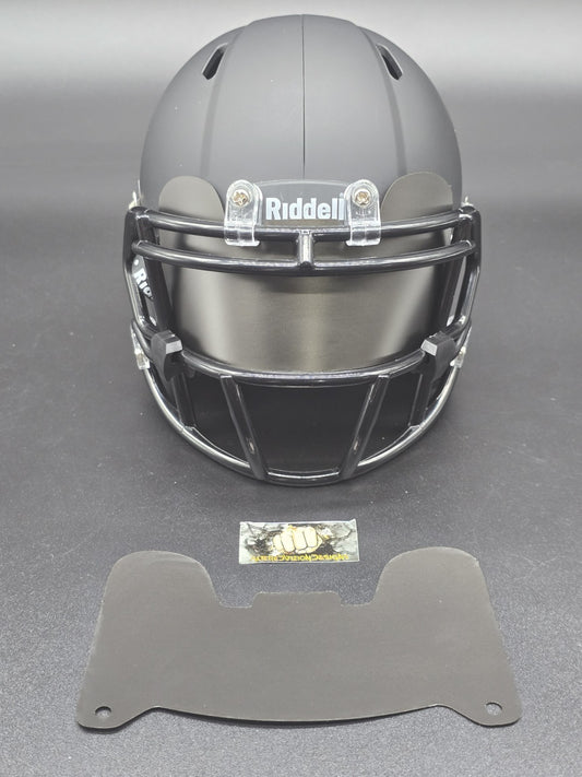 Custom Black Blaze Mini Helmet Visor (Thin Flexi Style)  Riddell compatible