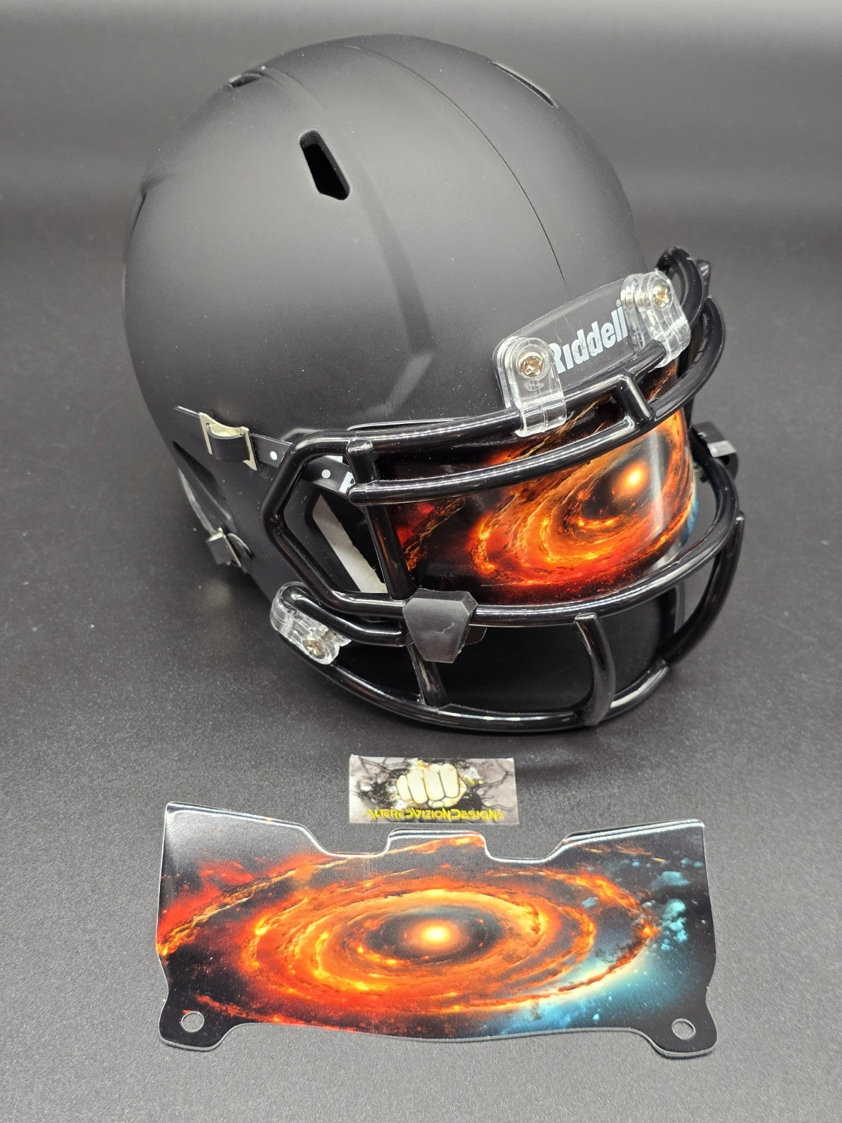 Custom Cosmic Sky Mini Helmet Visor (Thin Flexi Style)  Riddell compatible