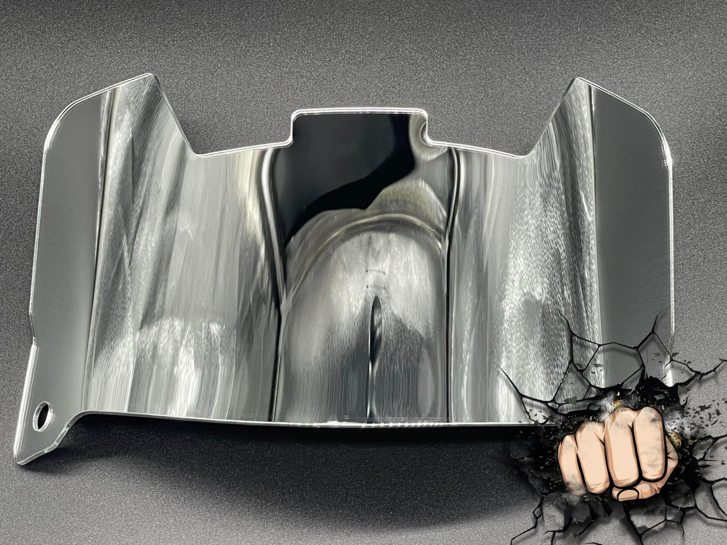 Silver Chrome Full Size Visor (Display Only) Replica/Speed/Flex Compatible