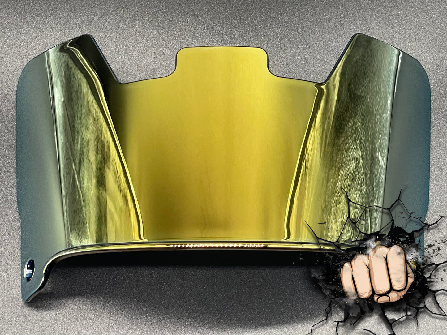 24k Dark Gold Chrome mirror Full Size Helmet Visor Replica/Speed/Flex Compatible