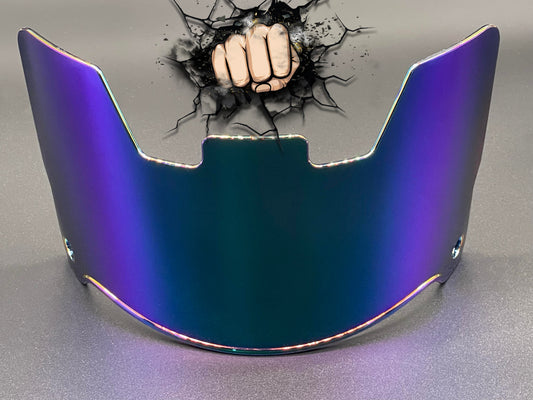 Green Envy Chrome mirror Full Size Helmet Visor Replica/Speed/Flex Compatible