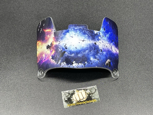 Interstellar Explosion Custom Mini Helmet Visor (Hard Style) Riddell Compatible